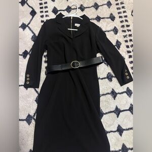 Calvin Klein Black Dress with Belt